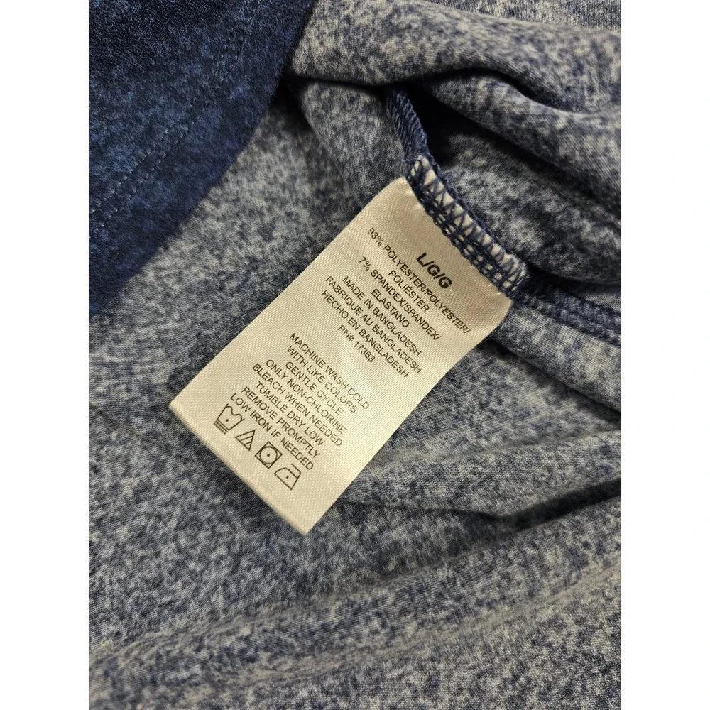 Cuddl Duds size large short sleeve SOFT Stretch top blue ^